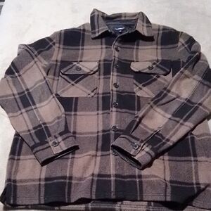 Plaid Button-Up Jacket